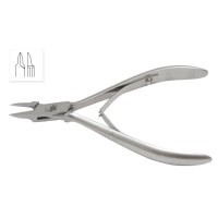 Pince à ongles incarnés, Bec pointu Ultra-Fin, Double ressort, 4.5''
