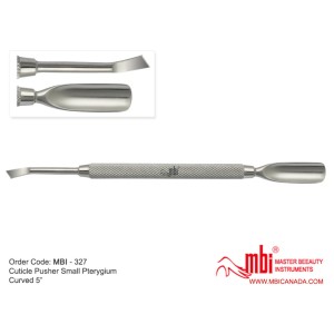 Repoussoir à cuticules avec enlève ptérygiun a petite tête MBI-327