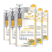 Deoproce Lap Thérapy Lot de 5 masques ampoules Anti - Rides  avec extrait d'escargot