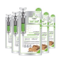 DEOPROCE  Lap Thérapy Lot de 5 masques apaisants au placenta 25 gr/feuille