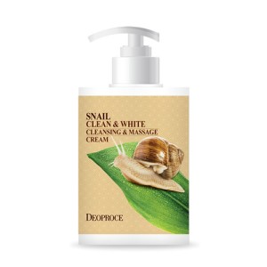 Deoproce Crème nettoyante et de massage à l'escargot 430ml