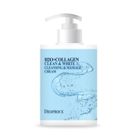 Deoproce  Crème Nettoyante & Massage H2O+Collagène 430ml