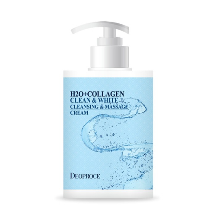 Deoproce  Crème Nettoyante & Massage H2O+Collagène 430ml