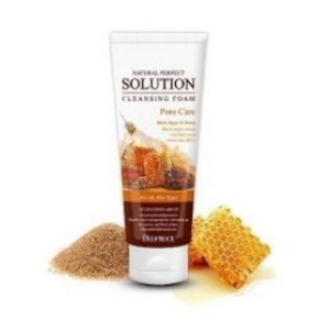 Deoproce  Mousse nettoyante Natural Perfect Solution au sucre noir et miel ''Soins des Pores'' (170gr)