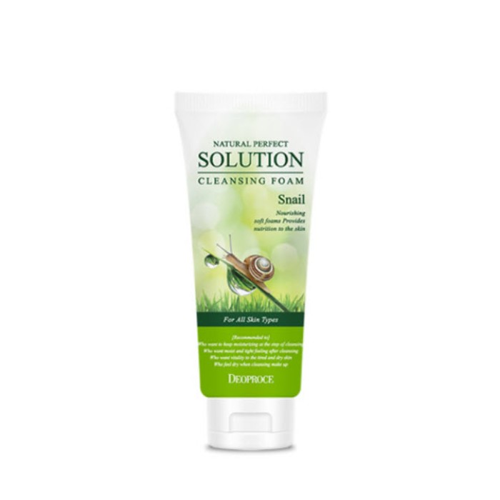 Deoproce Mousse nettoyante Natural Perfect Solution  à l' Escargot  170g