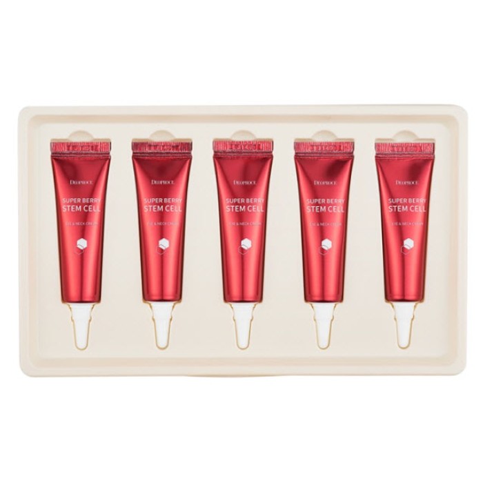 Deoproce Crème contour des yeux et cou Super Berry aux cellules souches (5 x 10g)