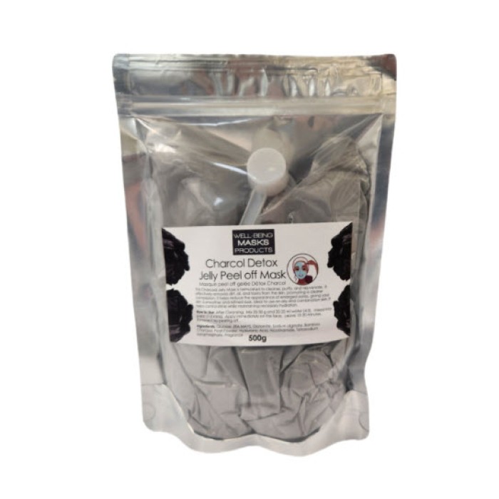 WellBeing Masque de Soins en poudre ''Gelée Détox au Charbon'' (500gr)