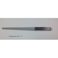 Lime ongles Diamant, Double face, avec manche en Acier Inoxydable, 6’’