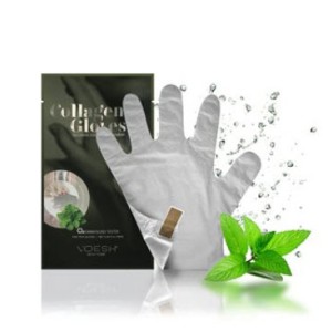 Voesh gants de collagène '' Menthe'' (1 PAIRE)
