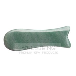 Pierre de Jade pour massage Gua Sha (Poisson) - Grattage