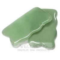 Pierre de Jade pour massage Gua Sha (Rectangle) - Grattage