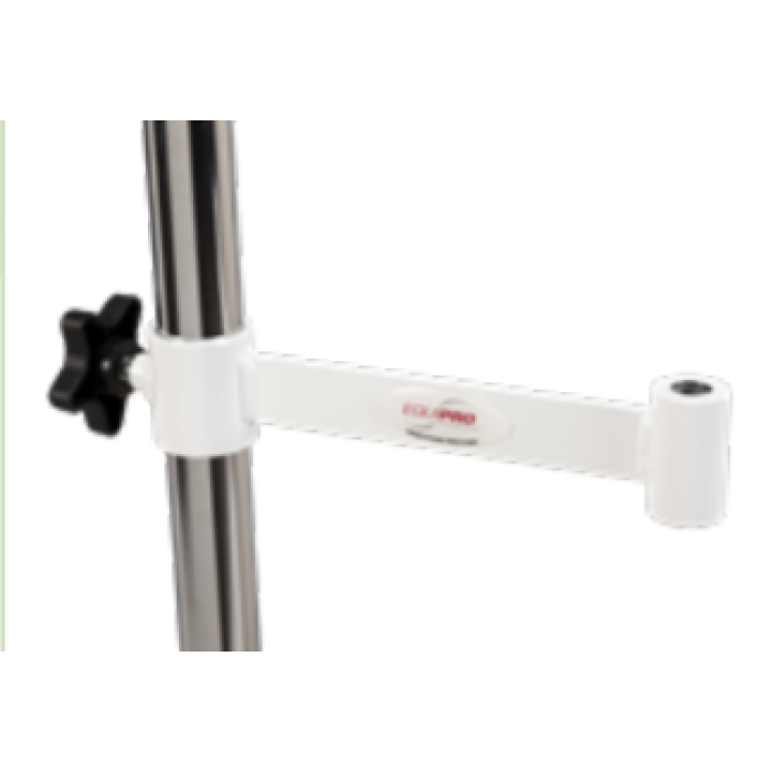 Fixation pour  Lampe / Loupe s'adaptant à la base roulante d'un vaporisateur.