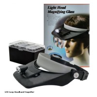 Bandeau loupe avec éclairage LED