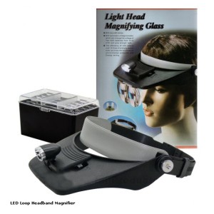 Bandeau loupe avec éclairage LED